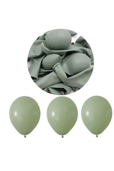 Toptan Pastel Küf Yeşili Balon 12 inc