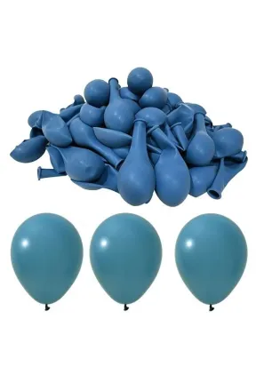 Toptan Pastel Okyanus Mavi Balon 12 inc 