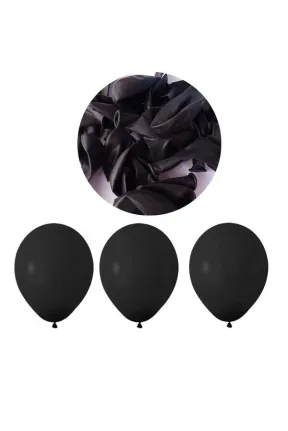 Toptan Pastel Siyah Balon 12 inc 