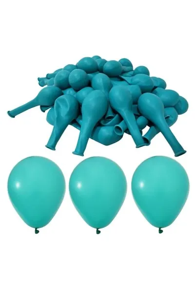 Toptan Pastel Turkuaz Mavi Balon 12 inc