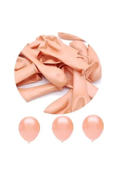 Toptan Metalik Mini Somon Balon 5 inc