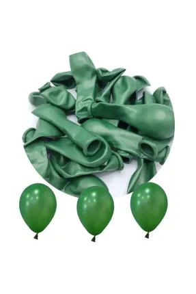 Toptan Metalik Mini Yeşil Balon 5 İnc