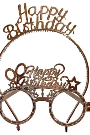 MİKA TAÇ GÖZLÜK HAPPY BİRTHDAY ROSEGOLD