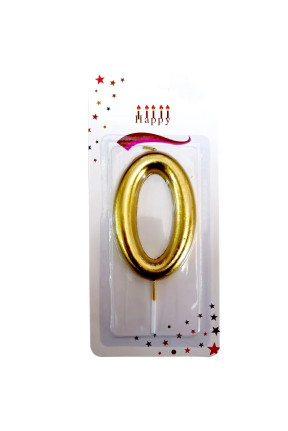 BÜYÜK BOY 0 RAKAM GOLD MUM 13,5CM