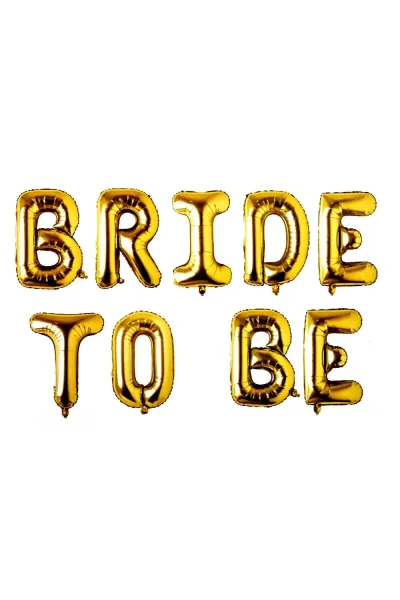 DÜZ BRİDE TO BE GOLD SET BALON