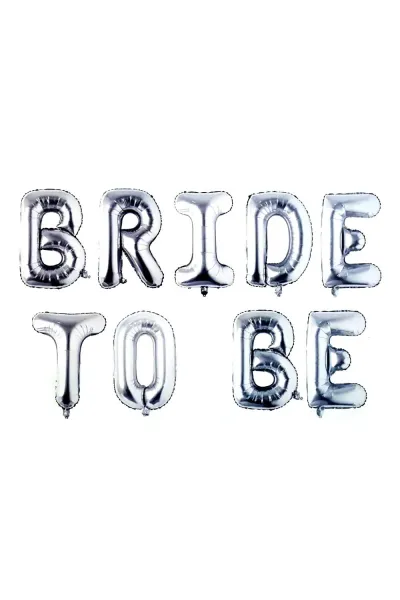 DÜZ BRİDE TO BE GÜMÜŞ SET BALON