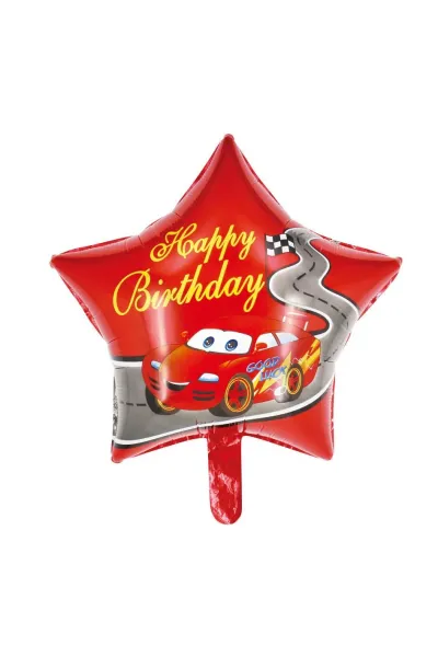 18 INC YILDIZ KIRMIZI ARABA FOLYO BALON