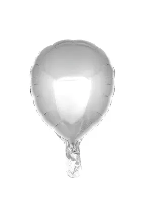 18 INC LATEKS ŞEKİLLİ GÜMÜŞ RENK BALON