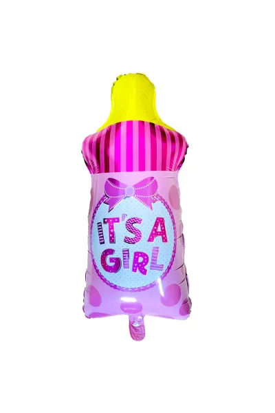 BİBERON PEMBE RENK FOLYO BALON 37*72