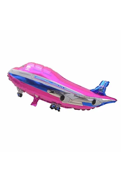 UÇAK PEMBE FOLYO BALON 79*48