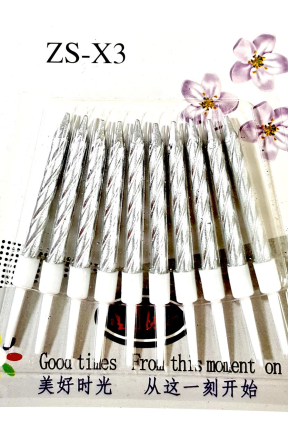 10 LU BURGULU GÜMÜŞ MUM 7.5CM