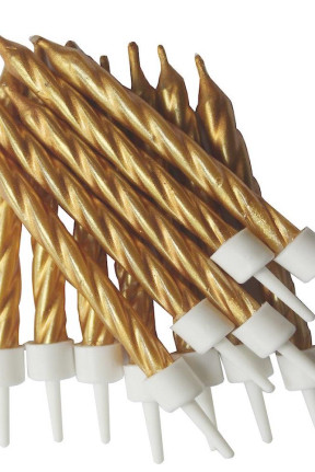 10 LU KÜÇÜK BURGULU GOLD MUM 7.5CM