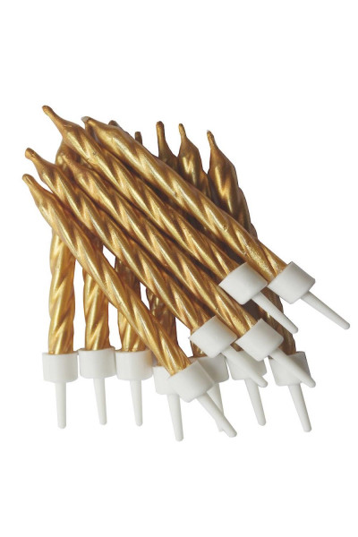 10 LU KÜÇÜK BURGULU GOLD MUM 7.5CM