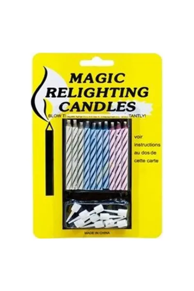 10 LU RENKLİ SÖNMEYEN PASTA MUMU