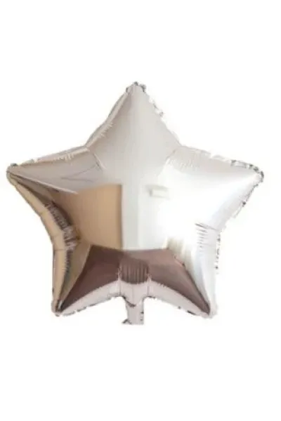 24 İNC YILDIZ GÜMÜŞ RENK FOLYO BALON