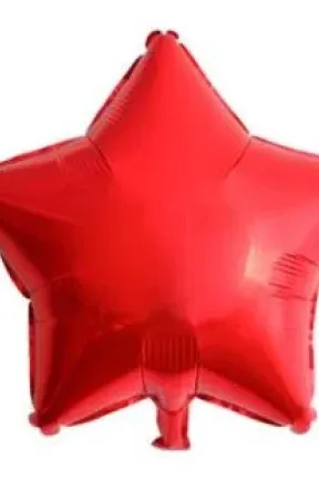 24 İNC YILDIZ KIRMIZI RENK FOLYO BALON