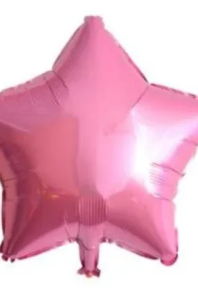 24 İNC YILDIZ PEMBE RENK FOLYO BALON