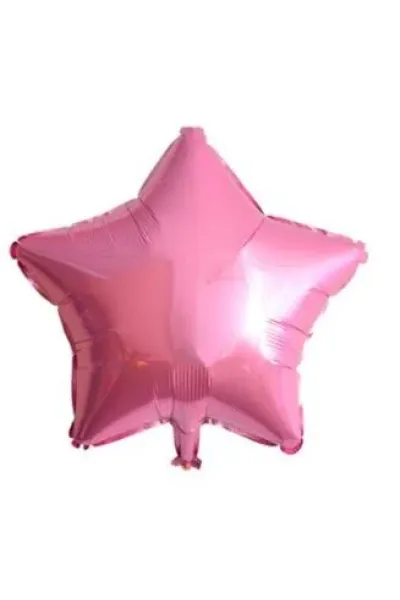 24 İNC YILDIZ PEMBE RENK FOLYO BALON