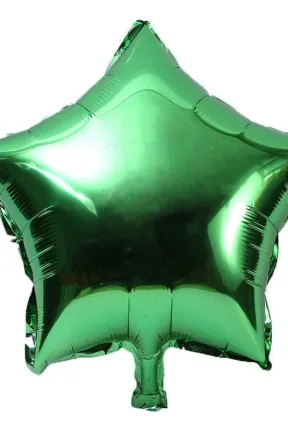 24 İNC YILDIZ YEŞİL RENK FOLYO BALON