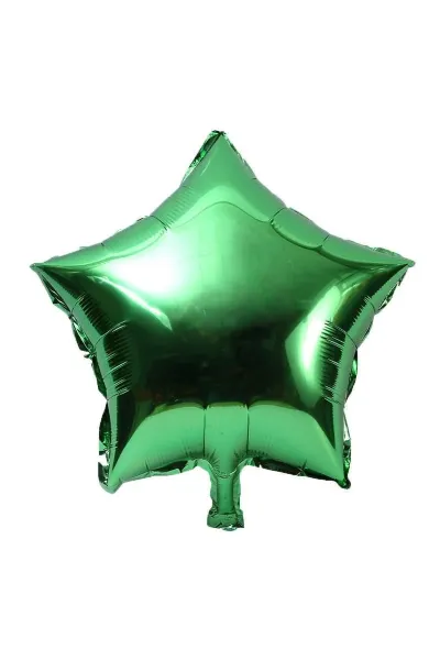 24 İNC YILDIZ YEŞİL RENK FOLYO BALON