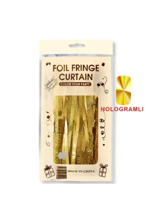 İTHAL METALİZE HOLOGRAM GOLD MASA ETEĞİ