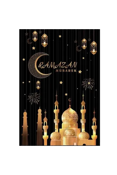 İTHAL METALİZE RAMAZAN MÜBAREK ARKA PLAN PERDESİ 130*100