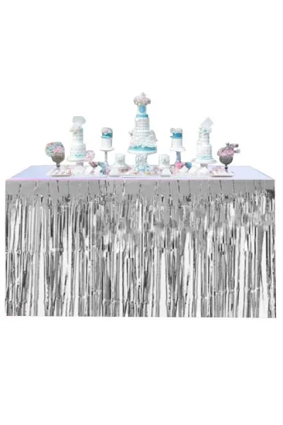 İTHAL METALİZE GÜMÜŞ MASA ETEĞİ