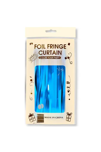 İTHAL METALİZE MAVİ MASA ETEĞİ