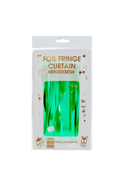 İTHAL METALİZE YEŞİL ARKA PLAN PERDESİ