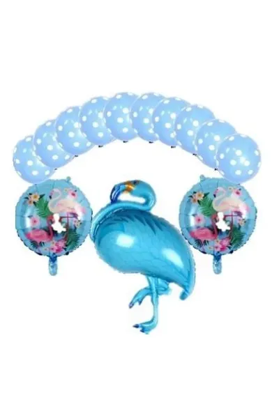FLAMİNGO MAVİ (LATEX) SET BALON