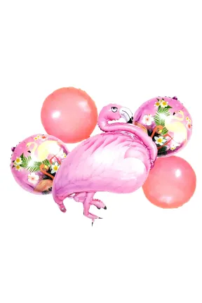 FLAMİNGO PEMBE 5Lİ SET BALON