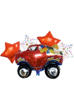 RALLY JEEP 5 Lİ SET FOLYO BALON