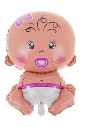 BEBEK PEMBE FOLYO BALON