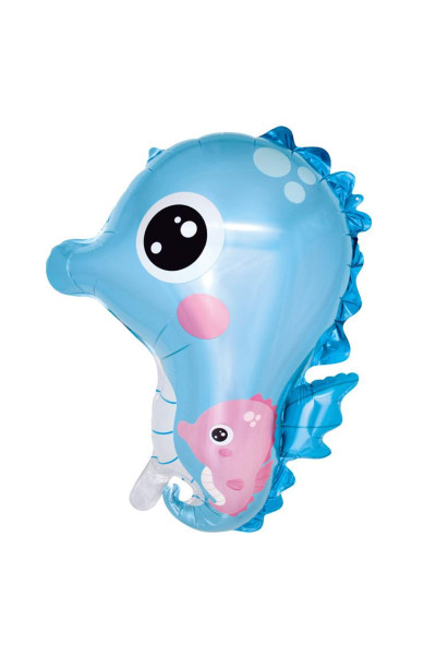 DENİZ ATI MAVİ FOLYO BALON 53,5*65