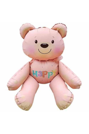 OTURAN AYI PEMBE FOLYO BALON 77*70