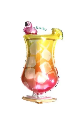 FLAMİNGO KOKTEYL BARDAK FOLYO BALON 38,5*83