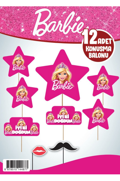 KONUŞMA BALONU SET 12 Lİ BARBİE