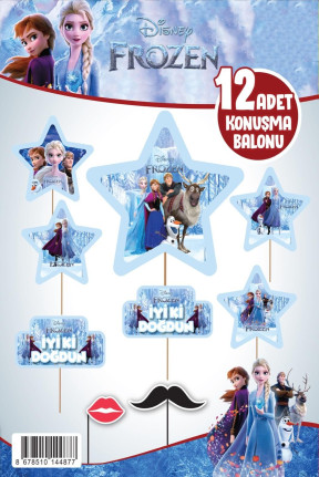 KONUŞMA BALONU SET 12 Lİ FROZEN