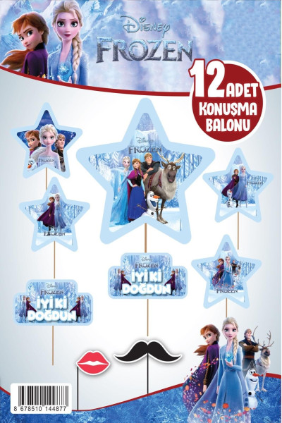 KONUŞMA BALONU SET 12 Lİ FROZEN