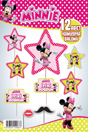 KONUŞMA BALONU SET 12 Lİ MİNNİE