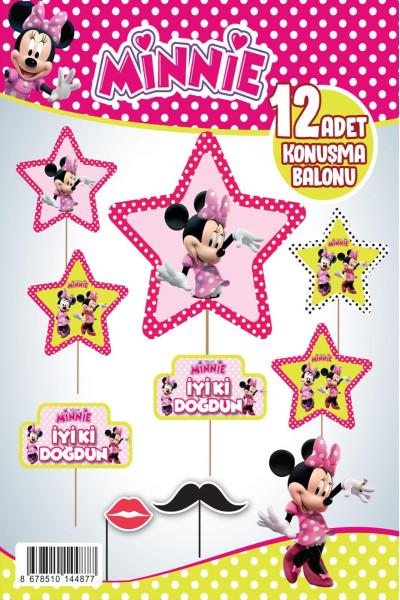 KONUŞMA BALONU SET 12 Lİ MİNNİE