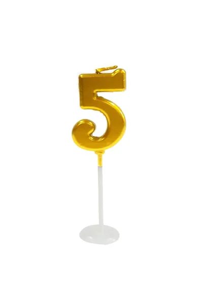 KÜÇÜK BOY 5 RAKAM GOLD MUM 8CM