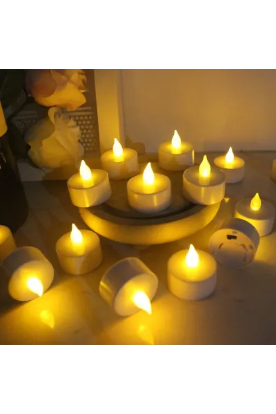 2*3,5CM PİLLİ GÜN IŞIĞI TEALİGHT MUM