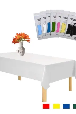 PLASTİK BEYAZ MASA ÖRTÜSÜ PLASTİK BEYAZ MASA ÖRTÜSÜ
