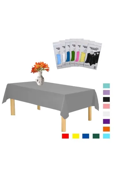 PLASTİK GÜMÜŞ MASA ÖRTÜSÜ