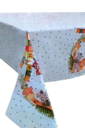 PLASTİK SAFARİ BASKILI MASA ÖRTÜSÜ PLASTİK SAFARİ BASKILI MASA ÖRTÜSÜ