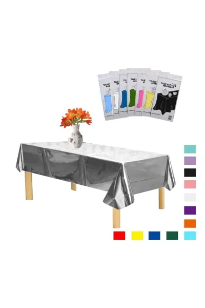 METALİZE GÜMÜŞ MASA ÖRTÜSÜ