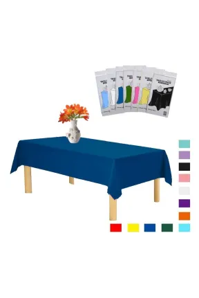 PLASTİK LACİVERT MASA ÖRTÜSÜ