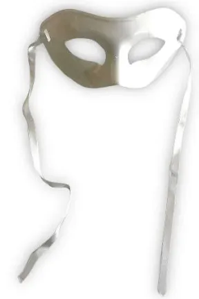 12 Lİ BEYAZ PARTİ MASKESİ