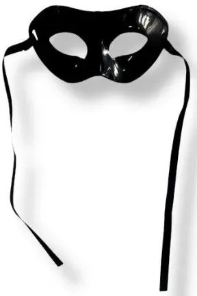 12 Lİ SİYAH PARTİ MASKESİ